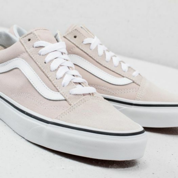 vans cream old skool platform